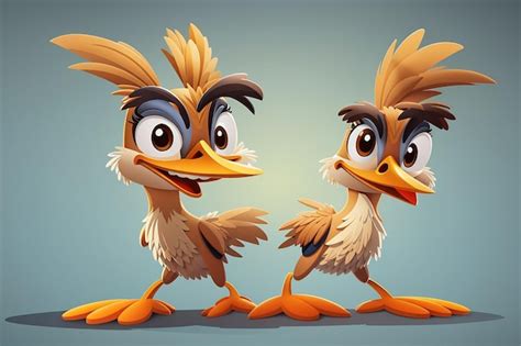 Premium Photo Cute Road Runner Cartoon Character Vector Illustration
