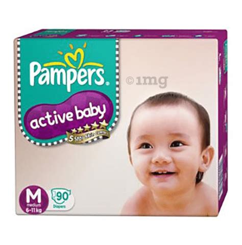 Pampers Active Baby With Comfortable Fit Size Diaper Medium Buy