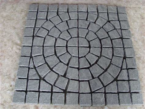 Fan Shaped G Dark Grey Granite Driveway Pavers Paving Stone