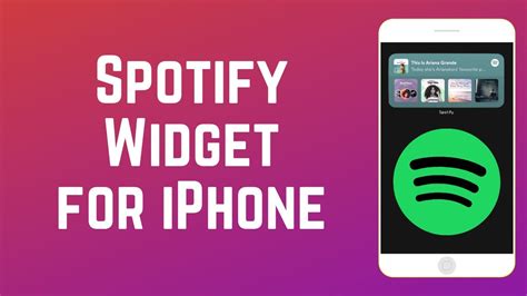 How To Get Use Spotify Widget For Iphone Youtube