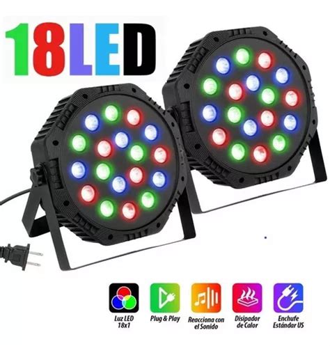 Pack Ca On De Leds Rgb X Audioritmico Multicolor No Dmx Meses Sin