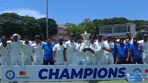 Duleep Trophy 2022 West Zone Crush South Zone By 294 Runs To Win Title