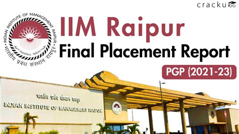 Iim Raipur Pgp Final Placement Report 2023 [60 Rise In Highest Package