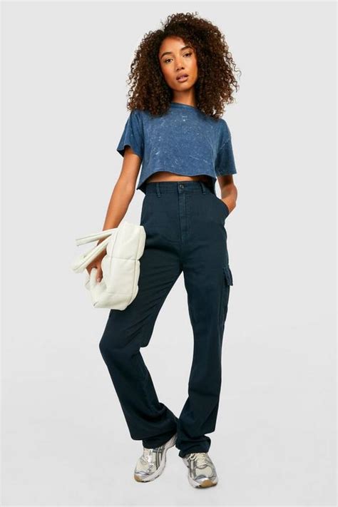 Tall Wide Leg Relaxed Cargo Pants Boohoo Usa