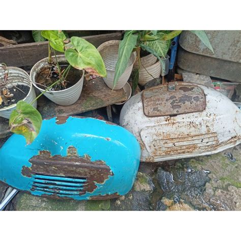 Jual Tepong Vespa Super Classic Tua Kanan Kiri Original Ketepong