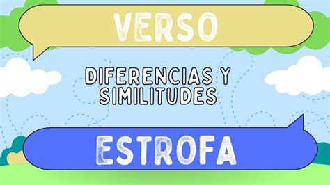 Diferencias entre verso y estrofa