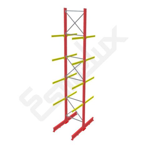 Estantería Industrial Cantilever Para Cargas Largas Doble