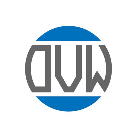 Ovw Letter Logo Design On White Background Ovw Creative Initials