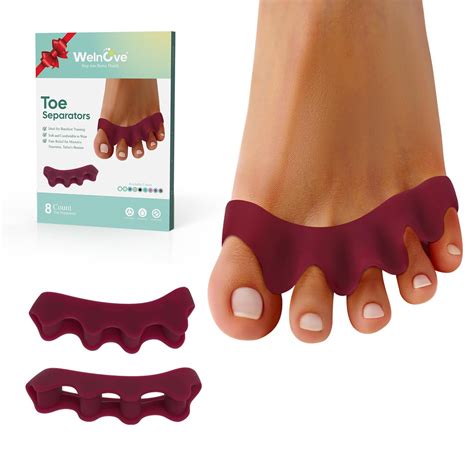 Welnove 8 Pack Toe Separator To Correct Bunions And Restore Toes To