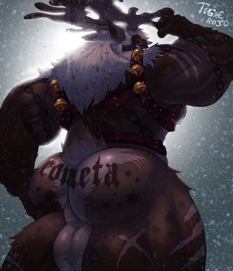 Rule 34 1397 David Anthro Antlers Ass Backsack Balls Beefy Big Balls