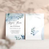 Dusty Eucalyptus Blue Botanical Lingerie Shower Invitation Zazzle