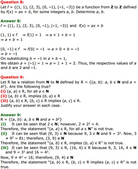 Ncert Solutions For Class 11 Maths Chapter 2 Relations And Functions Miscellaneous Exercise