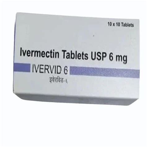 Ivermectin Tablets Ivervid 6mg At Rs 125 Stripe Ivermectin Tablets In