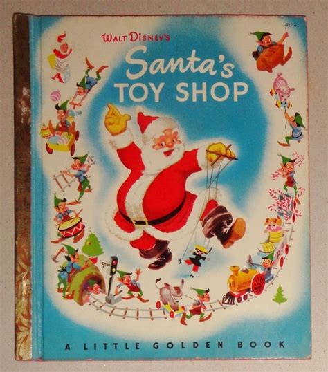 Walt Disneys Santas Toy Shop A Little Golden Book D16 By Dempster