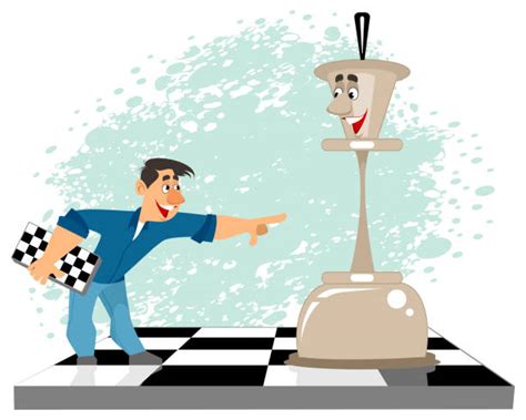 Chess Chess Board Cartoon Characters Illustrations, Royalty-Free Vector ...