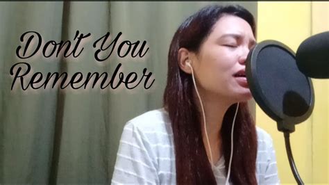 Don T You Remember Adele Cover By Angel Threekings Youtube