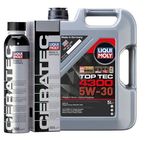Liqui Moly Universalöl 49199 Top Tec 4300 5W-30 5L + Cera Tec 300ML