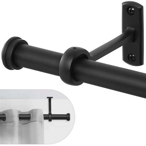 Inch Curtain Rods For Windows To Black Matte Curtain Rods Set