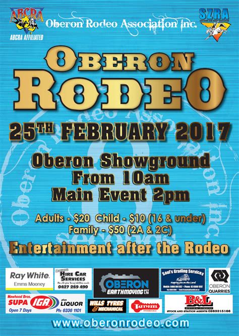 Oberon Rodeo Events