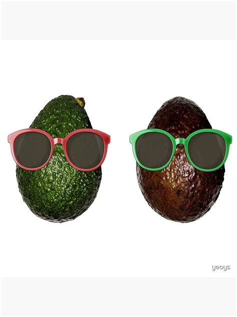 Avocado Ts Funny Avocados Wearing Sunglasses Avocado Clock By Yeoys Redbubble