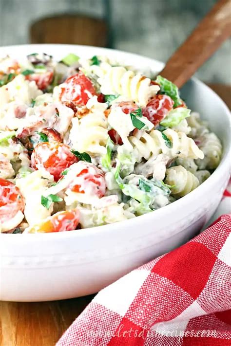 Ranch Blt Pasta Salad Let S Dish Recipes