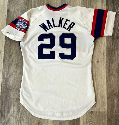 1985 Greg Walker Chicago White Sox Signed Game Used Jersey EBay