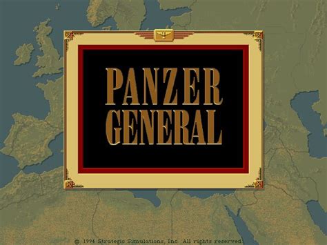 Panzer General Screenshot 1 Dos