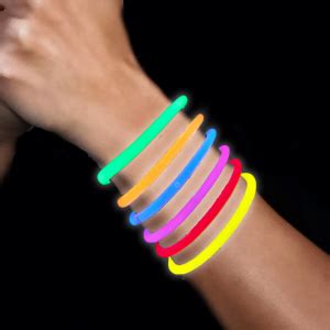 Inch Glowstick Bracelets Color Mix Glowuniverse