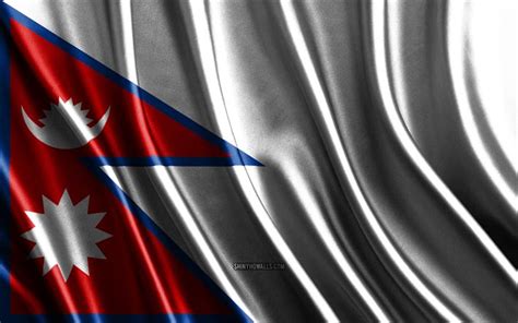 Download Flag Of Nepal 4k Silk 3d Flags Countries Of Asia Day Of