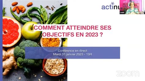 Conférence les secrets pour atteindre vos objectifs en 2023 et