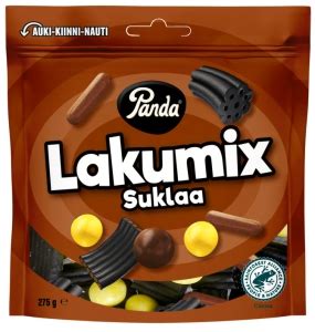 Panda Lakumix Suklaa Schoko Lakritz Mischung Finnkiosk Feine