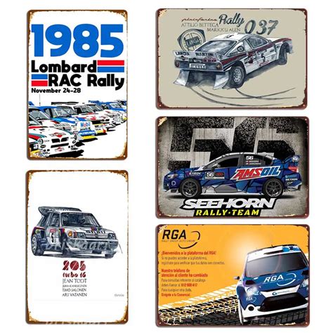 Plaques M Talliques Du Groupe Rallye B KIT 205 Turbo 16 Panneaux M