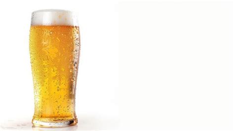 Premium Photo Frosty Glass Of Light Beer Isolated On A White