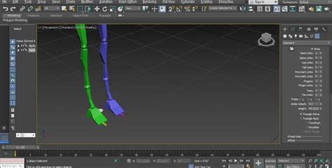 Bípedo en 3ds Max Animar y aparejar el modelo de personaje usando