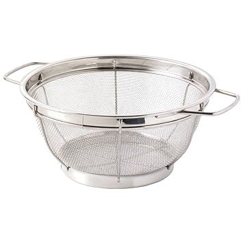 Procook Stainless Steel Mesh Colander Cm Large Metal Strainer With