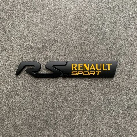 Logo Monogramme Rs Renault Sport Pour Clio M Gane Twingo Noir Jaune Eur