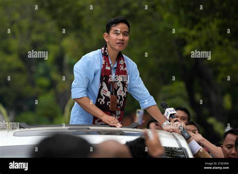 Vice Presidential Candidate Gibran Rakabuming Raka The Eldest Son Of