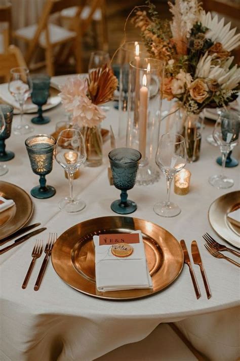 Terracotta And Teal Wedding Color Combos Mismatched Terracotta