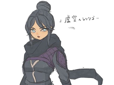 Safebooru 1girl 3 Apex Legends Bangs Black Bodysuit Black Hair Black