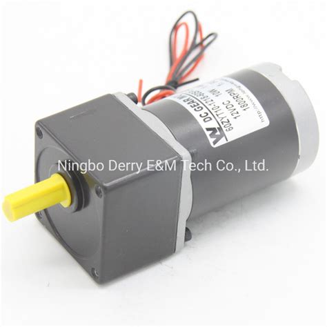 90 Watt 12 Volt 24 Volt Low Rpm High Torque DC Motor China DC Gear