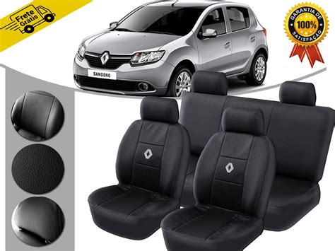 Capa Bancos De Couro Renault Sandero Stepway 2013 2014 2015 Mercado Livre