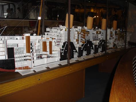 Titanic Model Side Cutaway On The R M S Queen Mary Lon Flickr