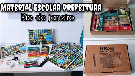 MATERIAL ESCOLAR 2023 KIT ESCOLAR DA PREFEITURA DO RIO DE JANEIRO