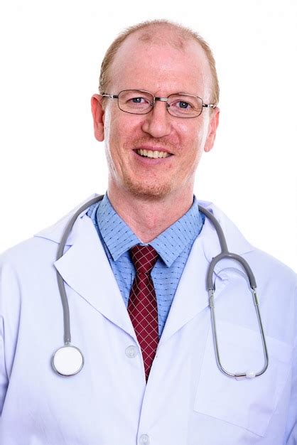 Premium Photo Happy Man Doctor Smiling Isolated On White