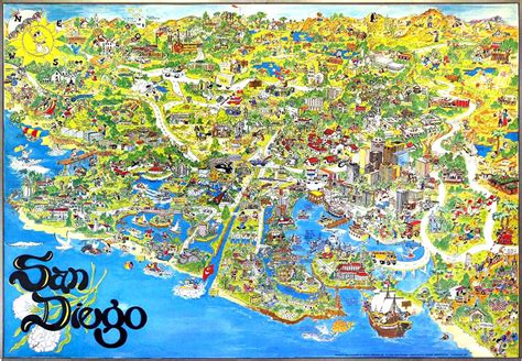 San Diego Tourist Attractions Map