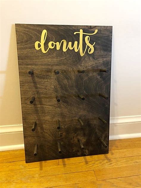 Donut Display Stands Wedding Donut Wall Donut Holder Rustic Etsy Etsy