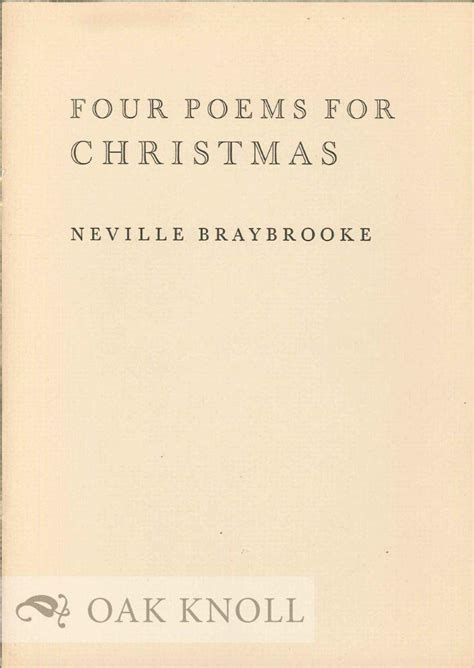 Four Poems For Christmas Neville Braybrooke Simon Brett
