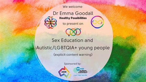 Sex Education And Autistic Lgbtqia Young People By Dr Emma Goodall