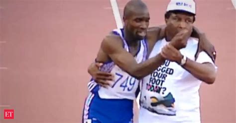 Derek Redmond S Father Dead Derek Redmond S Father Jim Who Helped Him