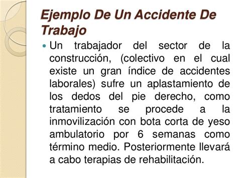 Accidente De Trabajo Ejemplo